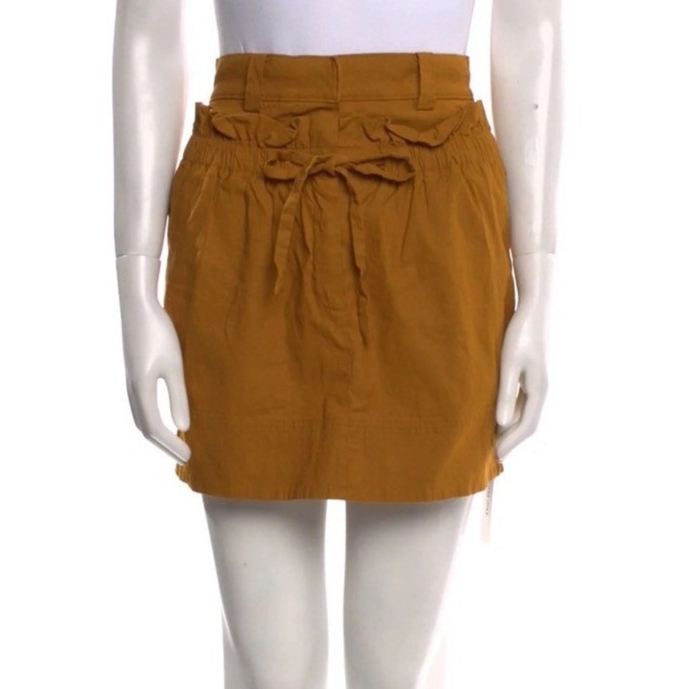 A.L.C. Kent Paperbag Waist Tie Neutral Earth‎ Tone Natural Linen  Skirt Size 0